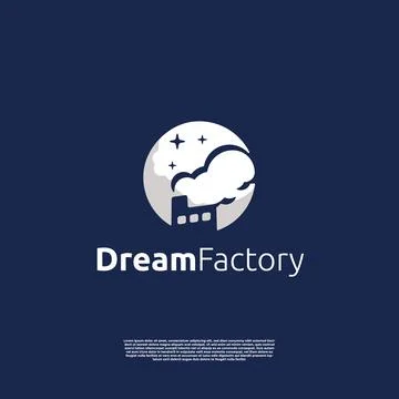 Vector dream factory logo template Stock Illustration