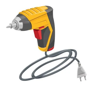 Vector of drill machine. Stock Illustration