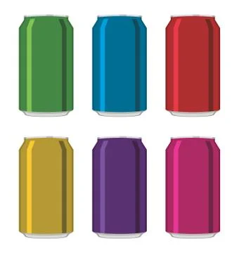 Vector drink cans Stock Illustration