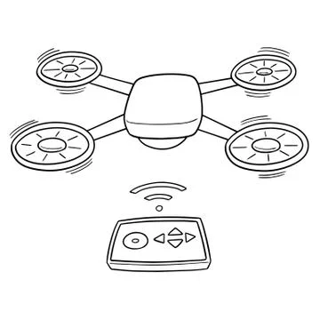 Vector of drone Stock Illustration