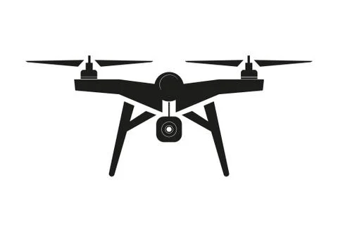 Vector Drone illustration on a white background Stock Illustration