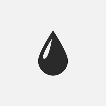 Vector drop icon Stock Illustration