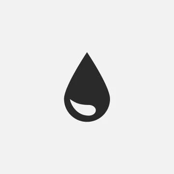 Vector drop icon Stock Illustration