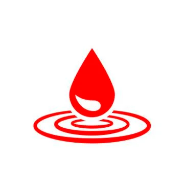 Vector drop icon Stock Illustration