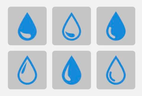 Vector drop icon Stock Illustration