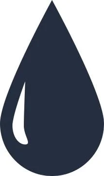 Vector drop of oil isolated on white background. Vector illustration for your Stock Illustration