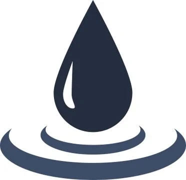 Vector drop of oil isolated on white background. Vector illustration for your Stock Illustration