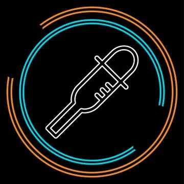 Vector dropper icon, eyedropper illustration Stock Illustration