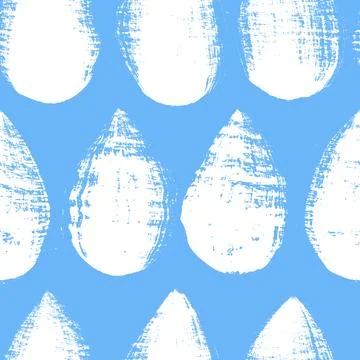 Vector drops pattern. Blue white brush background Stock Illustration