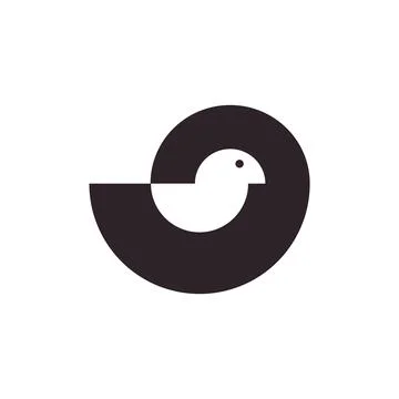 Vector duck in shifted shape style. Digital art Stock Illustration