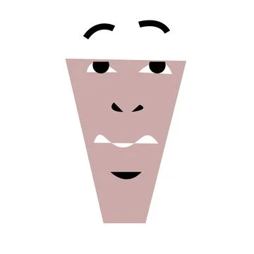 Vector dude in unmatched style Stock Illustration