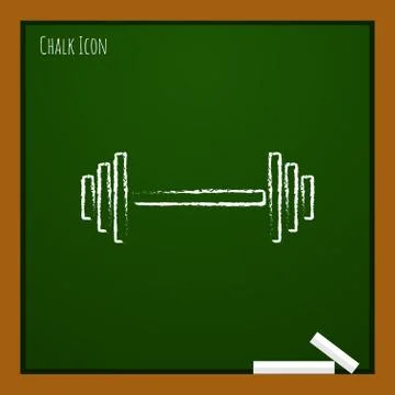 Vector dumbbell icon. Eps10 Stock Illustration