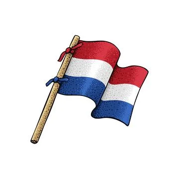 Vector of Dutch Flag Stock Illustration