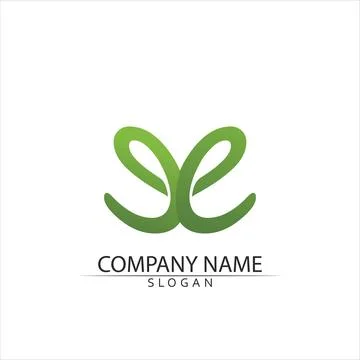 Vector e  Abstract icons for letter E logo Stock Illustration