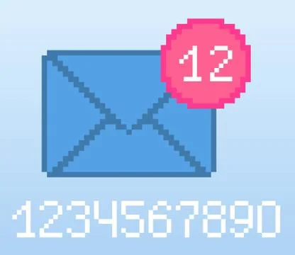 Vector e-mail notification Stock Illustration