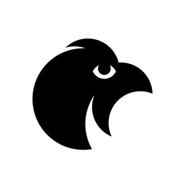 Vector eagle in golden ratio style. Editable illustration Illustrazione stock