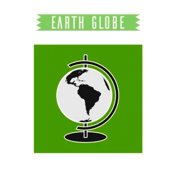 Vector earth globe Stock Illustration