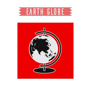 Vector earth globe Stock Illustration
