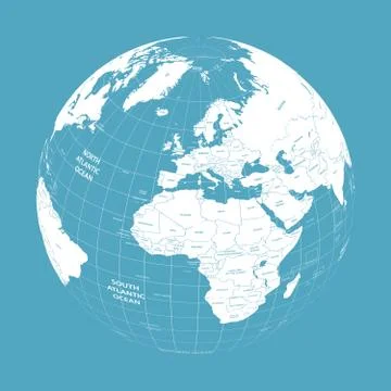 Vector Earth globe  Stock Illustration