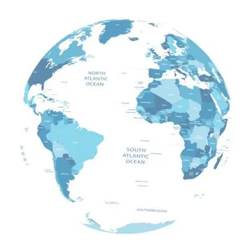 Vector Earth globe  Stock Illustration