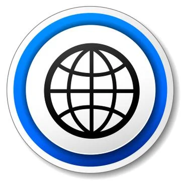 Vector earth icon Stock Illustration
