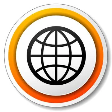 Vector earth icon Stock Illustration