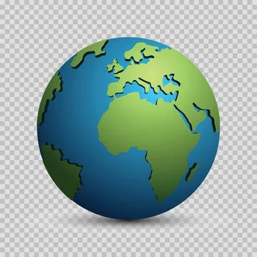 Vector earth sphere Illustrazione stock
