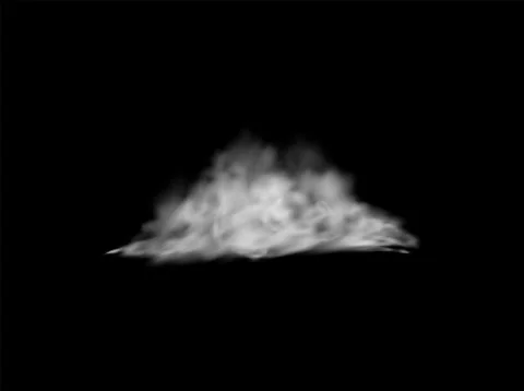 Vector earthen smog with magic dust cloud effect on isolated background. Stockillustratie