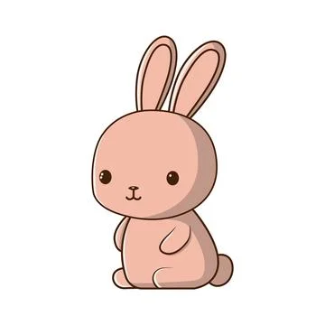 Vector easter bunny head pink sphere bauble glossy icon. Vector creative rabbit Stock Illustration