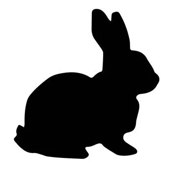 Vector Easter bunny. Template for printing. Illustration for design. Festive 스톡 일러스트