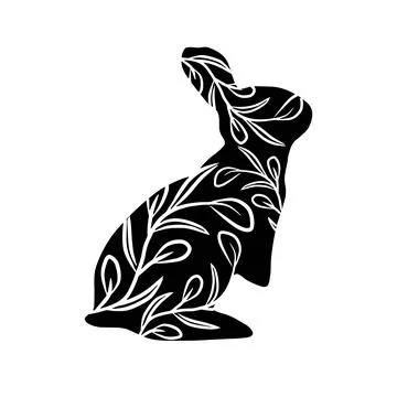 Vector Easter bunny. Template for printing. Illustration for design. Festive Stock Illustration