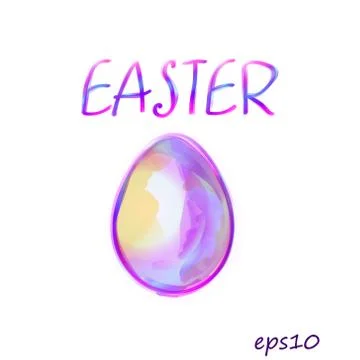 Vector Easter card with egg Stock Illustration