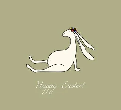 Vector Easter card Illustrazione stock
