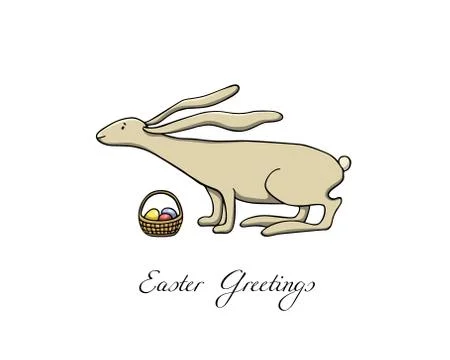 Vector Easter card Stock Illustration