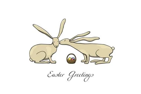 Vector Easter card Stock Illustration