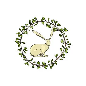 Vector Easter card Stock Illustration