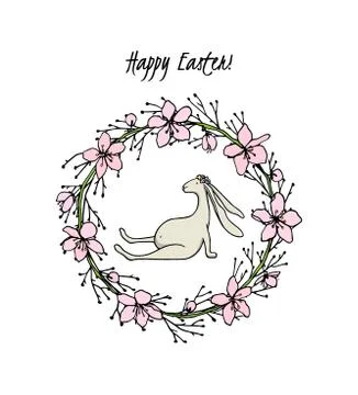 Vector Easter card Stock Illustration