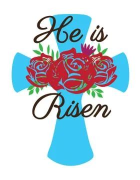 Vector Easter Cross Stock Illustration