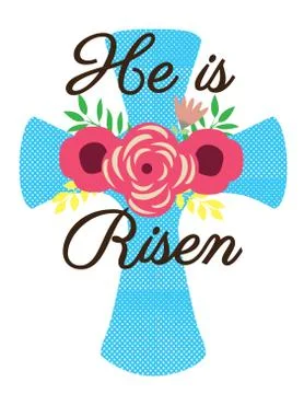 Vector Easter Cross Illustrazione stock