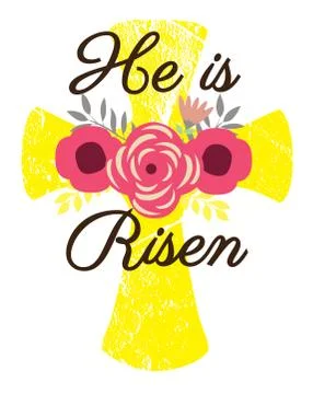 Vector Easter Cross Stock Illustration