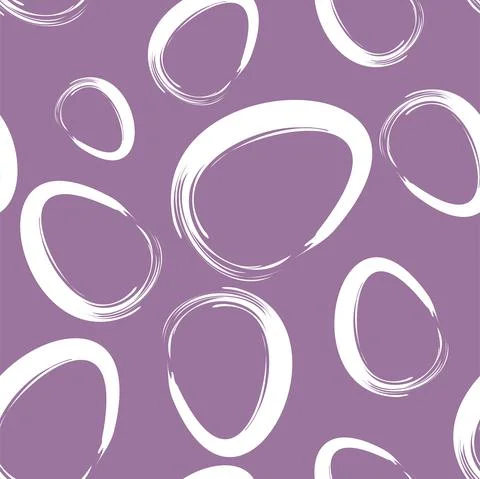 Vector. Easter design with hand drawn brush strokes, pastel color eggs. Stock Illustration