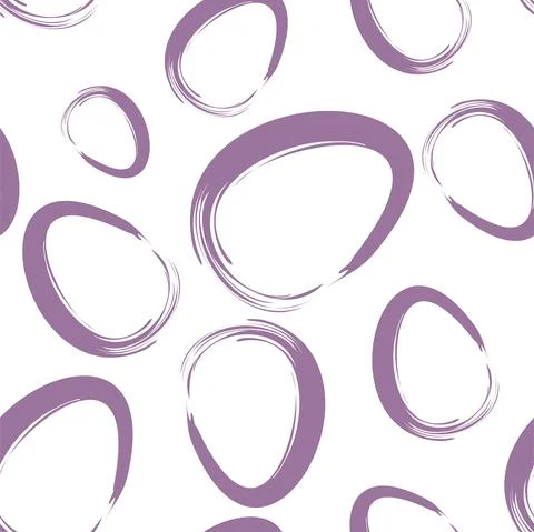 Vector. Easter design with hand drawn brush strokes, pastel color eggs. Stock Illustration