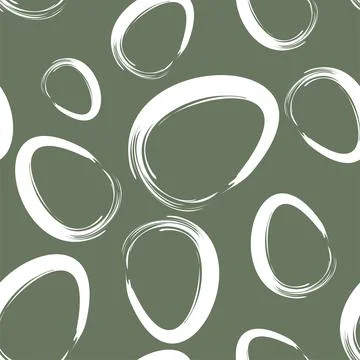 Vector. Easter design with hand drawn brush strokes, pastel color eggs. Stock Illustration