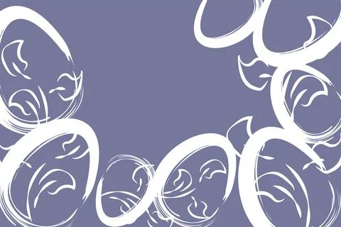 Vector. Easter design with hand drawn brush strokes, pastel eggs. Stock Illustration