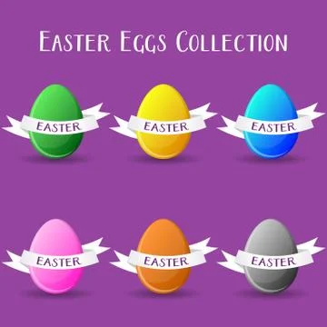 Vector easter eggs collection Illustration