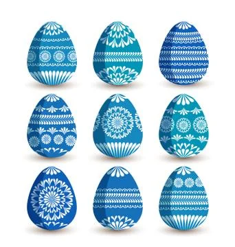 Vector Easter eggs Stock Illustration