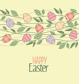 Vector Easter eggs Stock Illustration