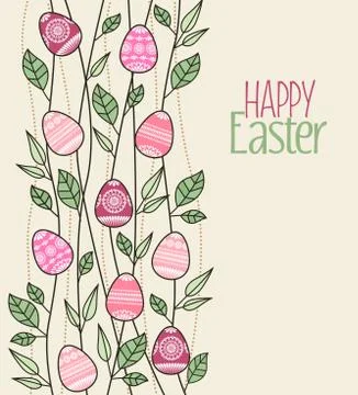 Vector Easter eggs 库存插图