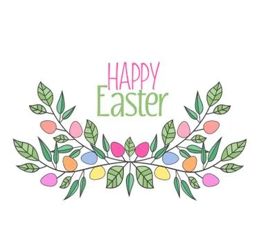 Vector Easter eggs Stock Illustration