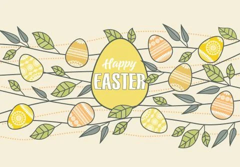Vector Easter eggs Illustrazione stock